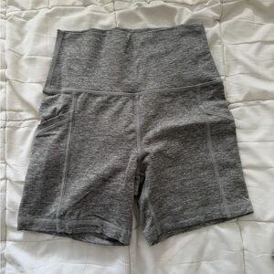 Aerie Heather Gray High-Waisted Women's Shorts